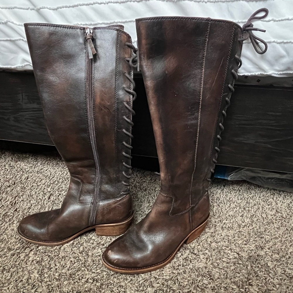 Sofft Women’s Sharnell Heel Brown Leather Boots sz7